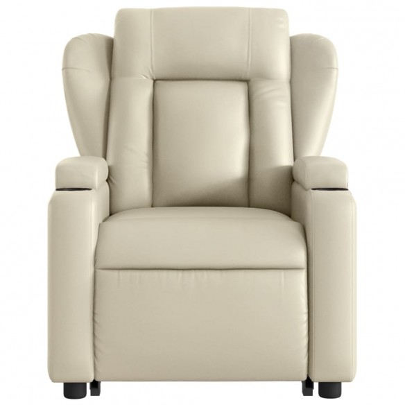 Fauteuil inclinable Crème Similicuir