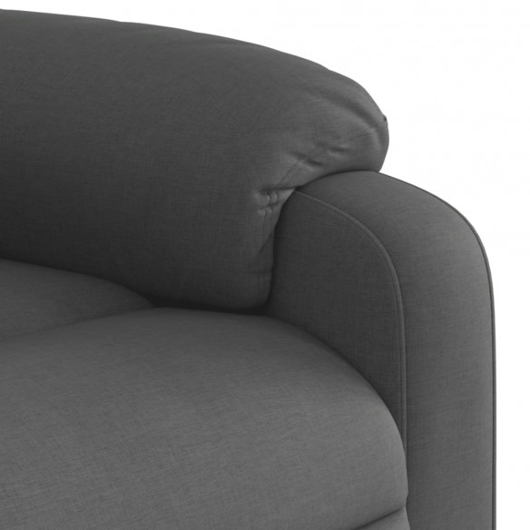 Fauteuil inclinable électrique gris foncé tissu