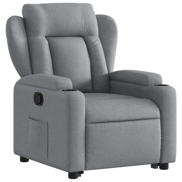 Fauteuil inclinable Gris clair Tissu