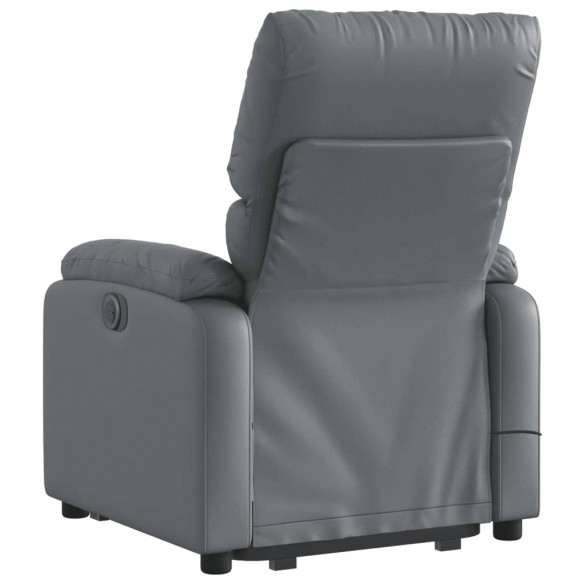 Fauteuil inclinable de massage Gris Similicuir