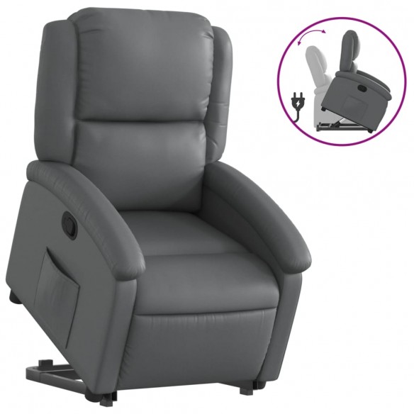 Fauteuil inclinable Gris Similicuir