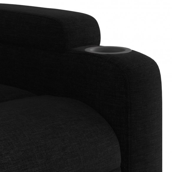 Fauteuil inclinable électrique noir tissu