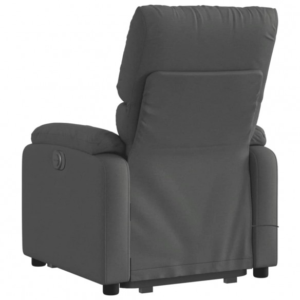 Fauteuil de massage inclinable Gris foncé Tissu