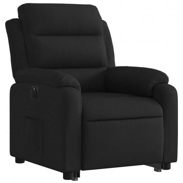 Fauteuil inclinable électrique noir tissu