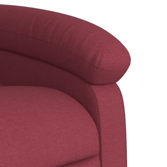 Fauteuil inclinable rouge bordeaux tissu