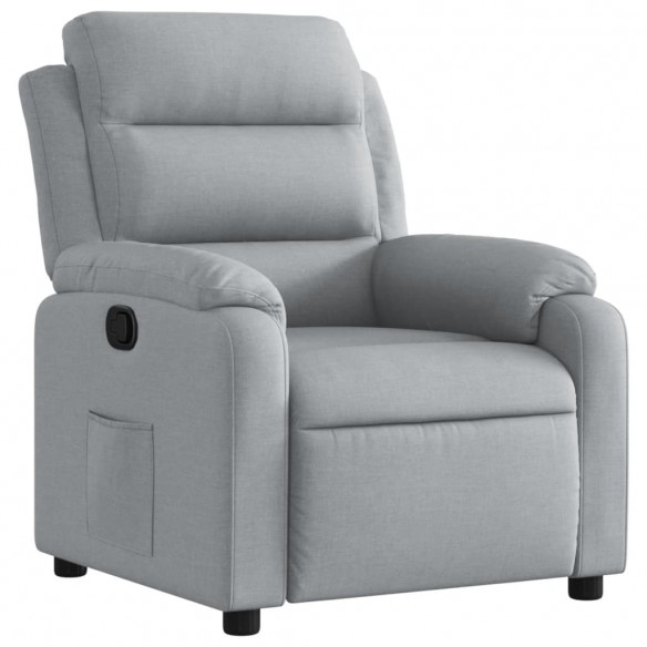 Fauteuil inclinable Gris clair Tissu