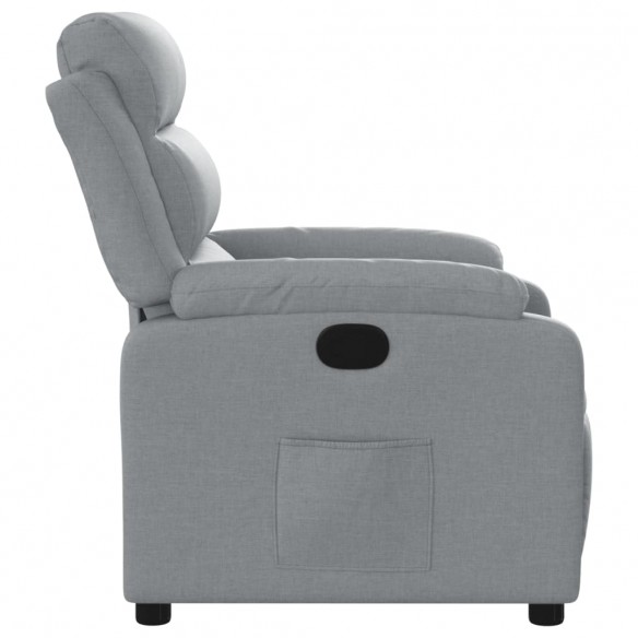 Fauteuil inclinable Gris clair Tissu