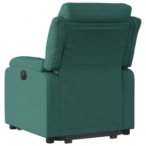 Fauteuil inclinable électrique vert foncé tissu