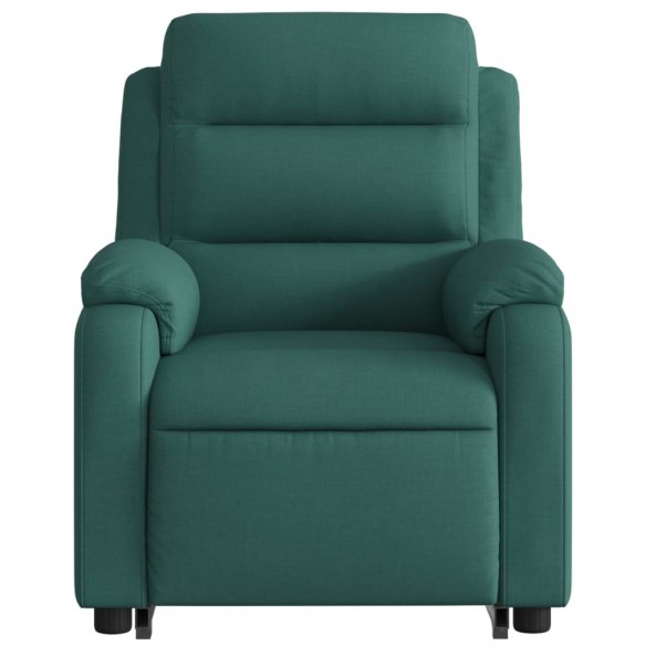 Fauteuil inclinable électrique vert foncé tissu