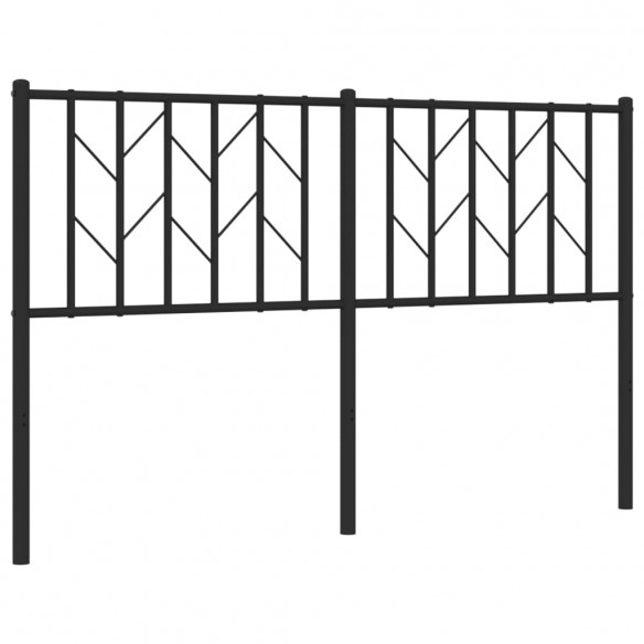 Tête de lit métal noir 140 cm