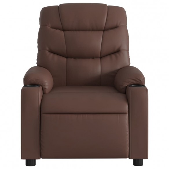Fauteuil inclinable Marron Similicuir
