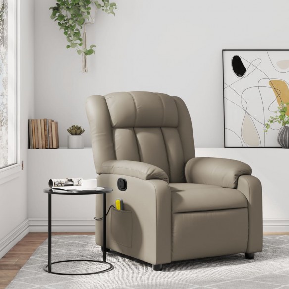 Fauteuil de massage inclinable Cappuccino Similicuir