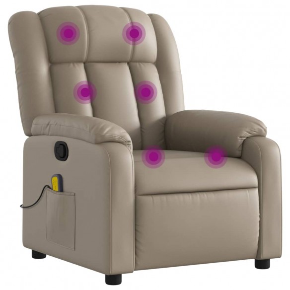 Fauteuil de massage inclinable Cappuccino Similicuir