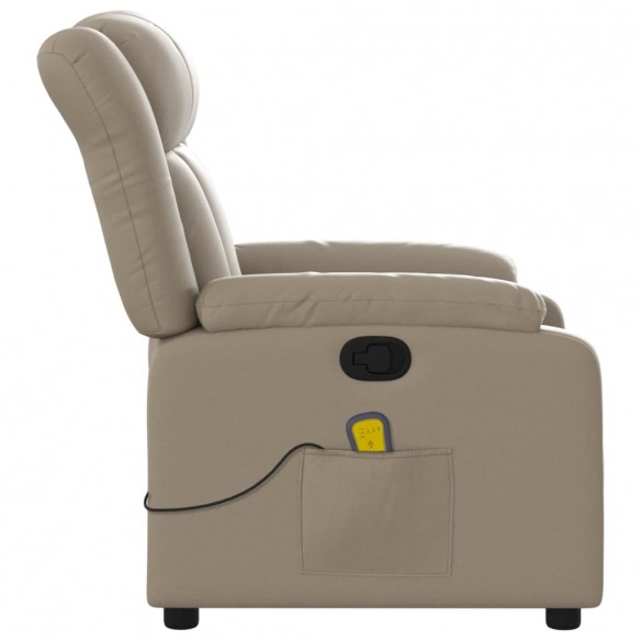 Fauteuil de massage inclinable Cappuccino Similicuir