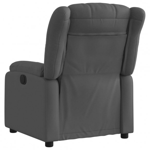 Fauteuil inclinable électrique Gris foncé Tissu