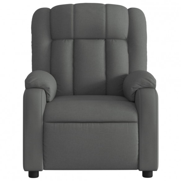 Fauteuil inclinable électrique Gris foncé Tissu