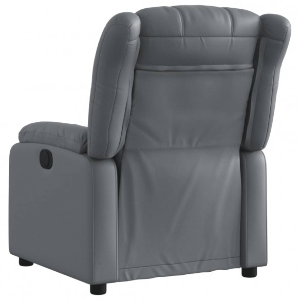 Fauteuil inclinable électrique Gris Similicuir