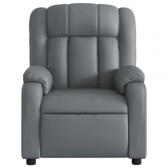 Fauteuil inclinable électrique Gris Similicuir