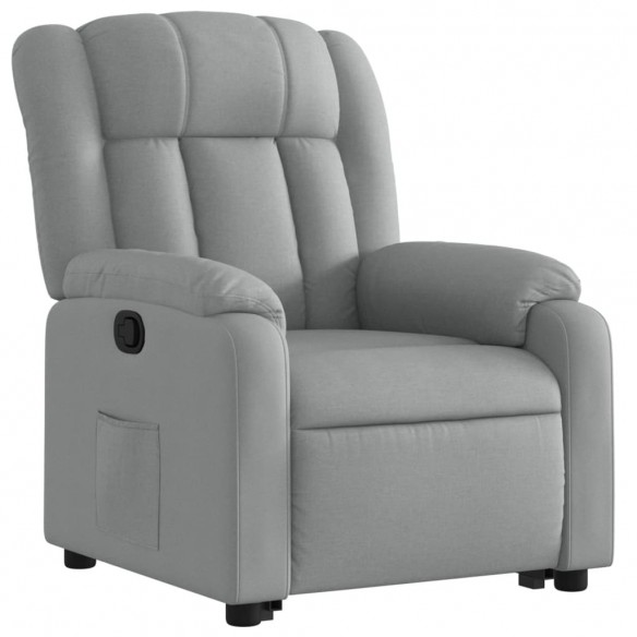 Fauteuil inclinable Gris clair Tissu