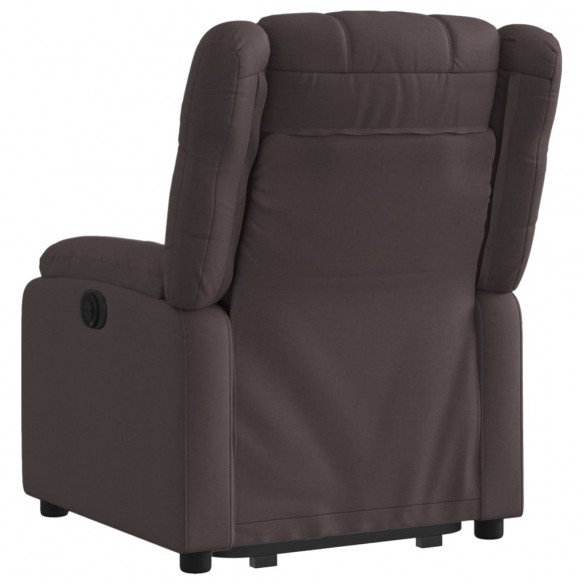 Fauteuil inclinable marron foncé tissu