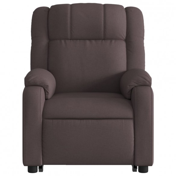 Fauteuil inclinable marron foncé tissu