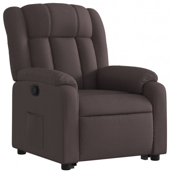 Fauteuil inclinable marron foncé tissu