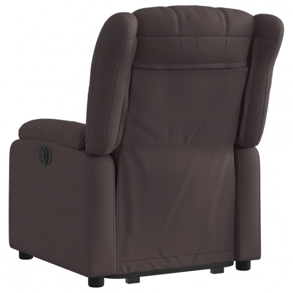 Fauteuil inclinable marron foncé tissu