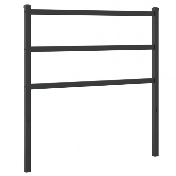 Tête de lit métal noir 90 cm