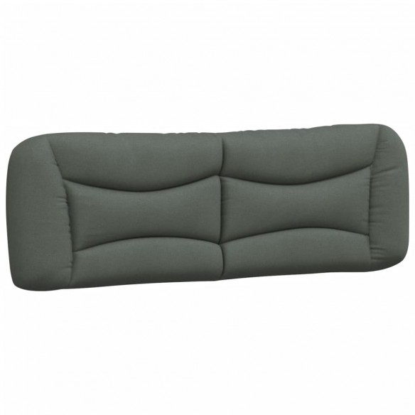 Coussin de tête de lit gris foncé 160 cm tissu