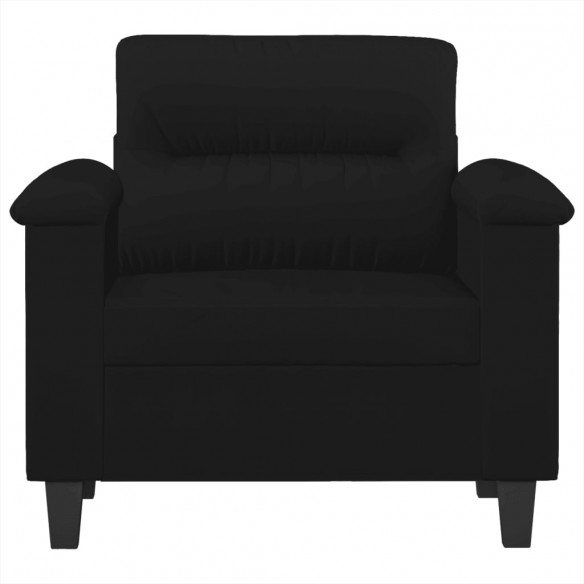 Chaise de canapé noir 60 cm tissu microfibre