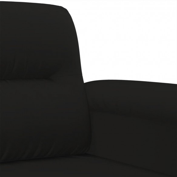 Chaise de canapé noir 60 cm tissu microfibre