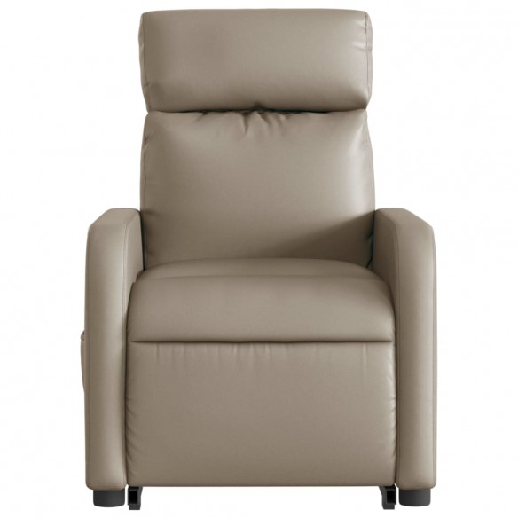 Fauteuil inclinable électrique cappuccino similicuir