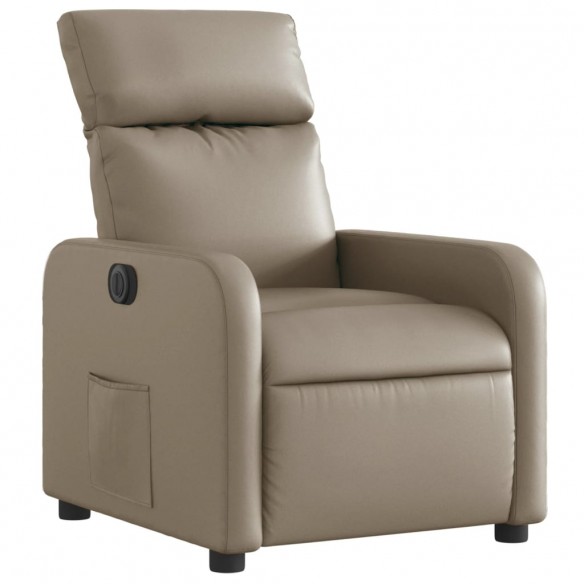 Fauteuil inclinable électrique Cappuccino Similicuir