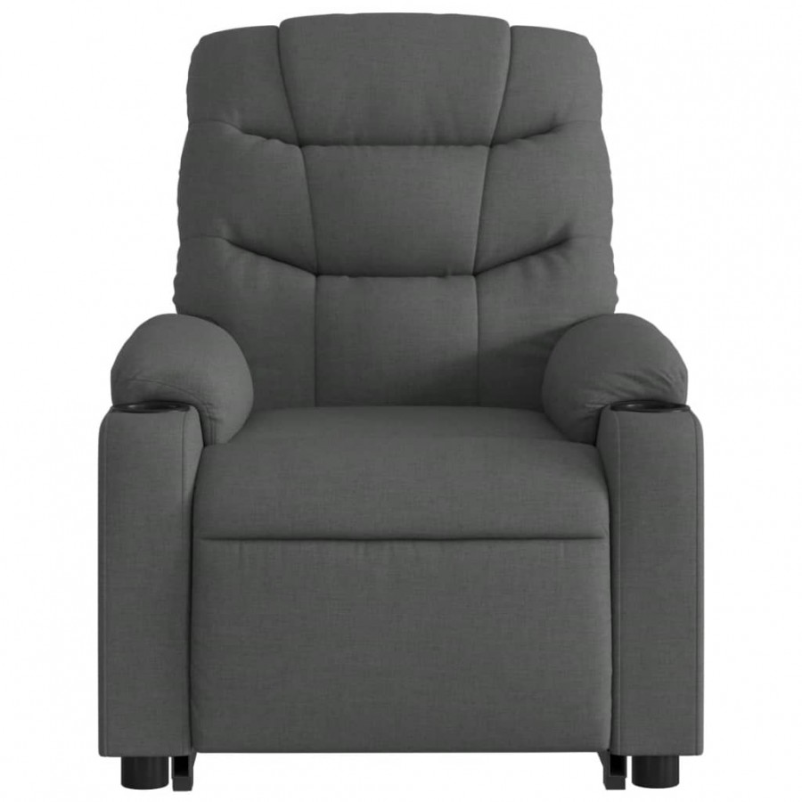 Fauteuil inclinable Gris foncé Tissu