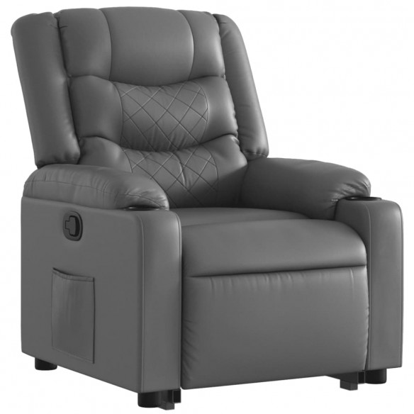 Fauteuil inclinable Gris Similicuir