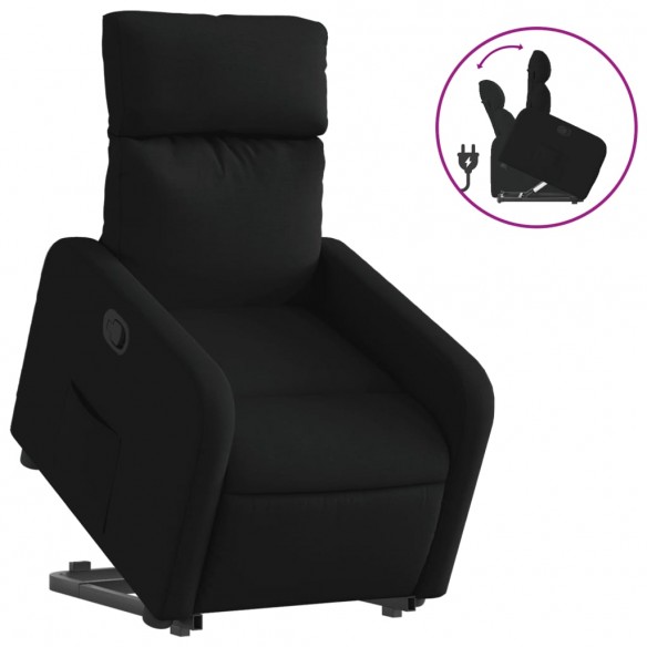 Fauteuil inclinable noir tissu