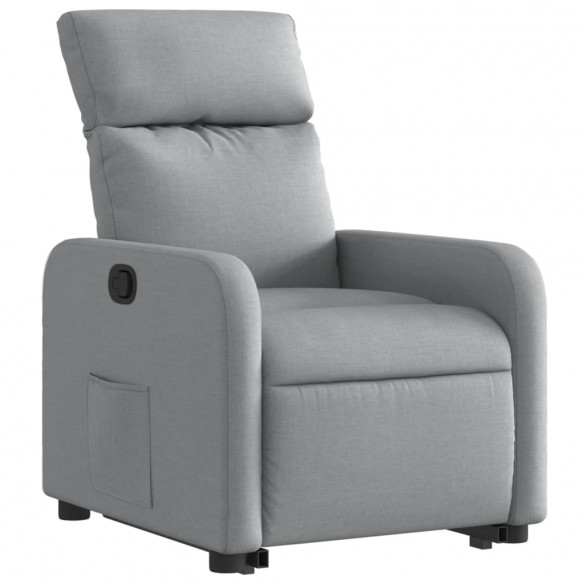 Fauteuil inclinable Gris clair Tissu