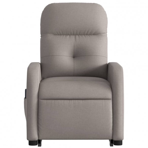 Fauteuil inclinable de massage Taupe Tissu