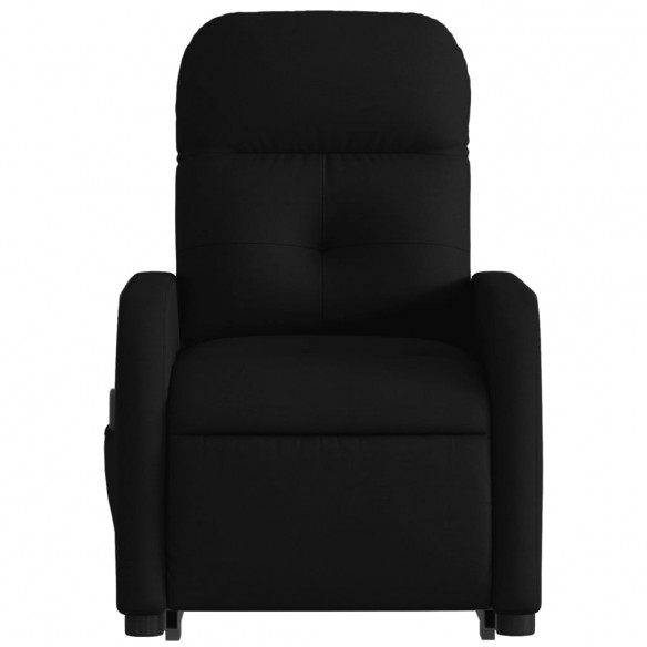 Fauteuil inclinable de massage électrique Noir Tissu