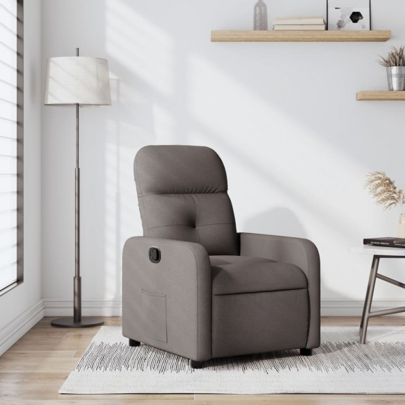 Fauteuil inclinable Taupe Tissu