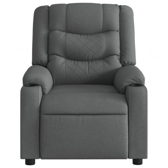 Fauteuil inclinable Gris foncé Tissu