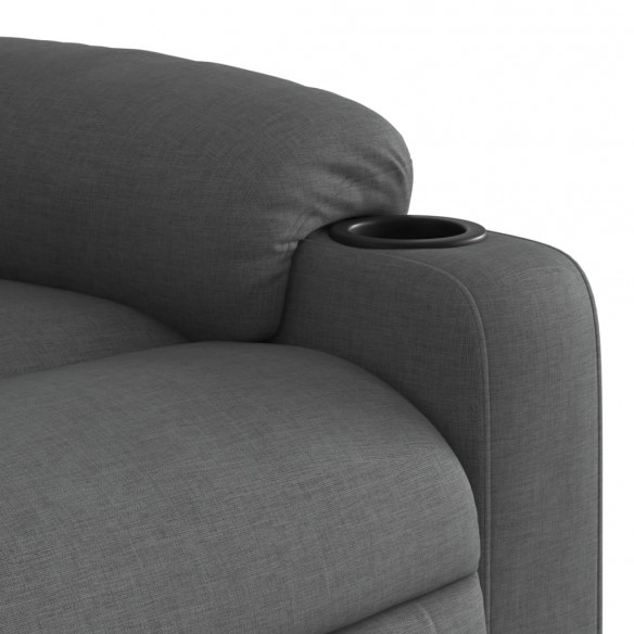 Fauteuil inclinable Gris foncé Tissu