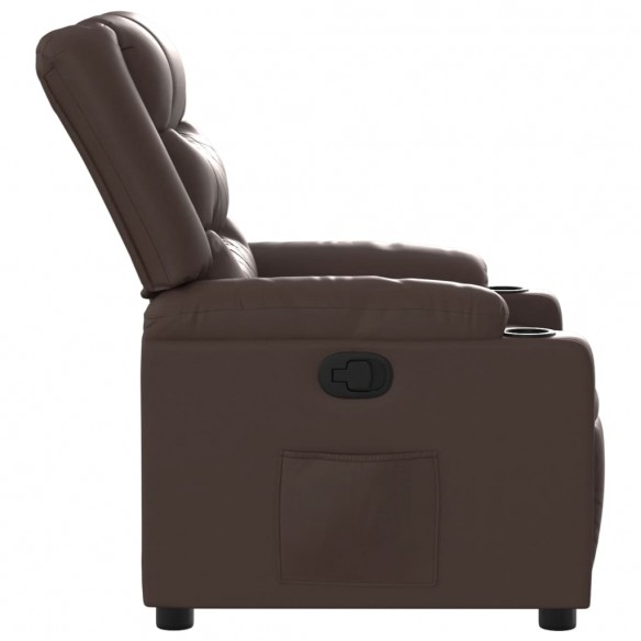 Fauteuil inclinable Marron Similicuir