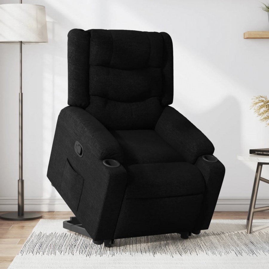 Fauteuil inclinable noir tissu