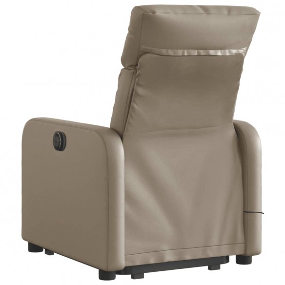 Fauteuil inclinable de massage électrique cappuccino similicuir