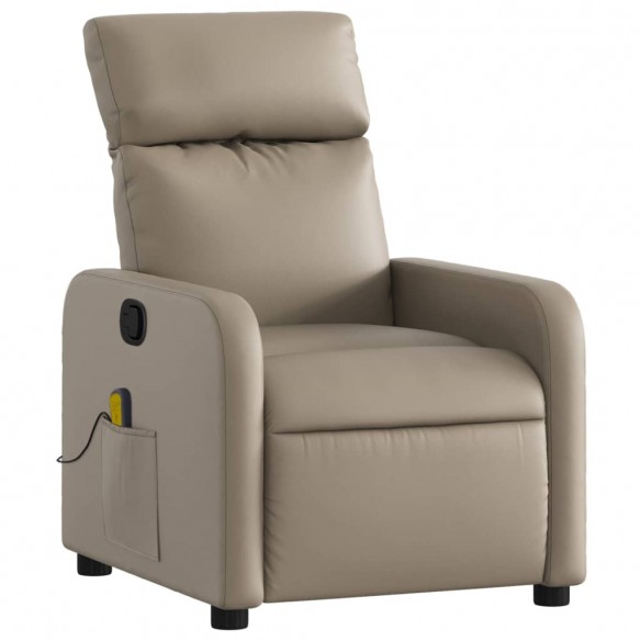 Fauteuil de massage inclinable Cappuccino Similicuir