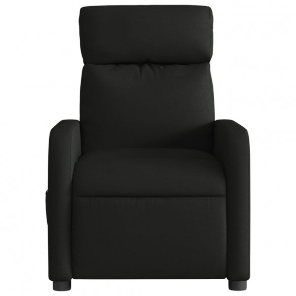 Fauteuil de massage inclinable électrique Noir Tissu