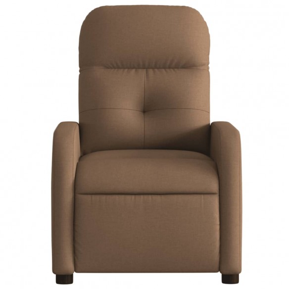 Fauteuil inclinable électrique Marron Tissu