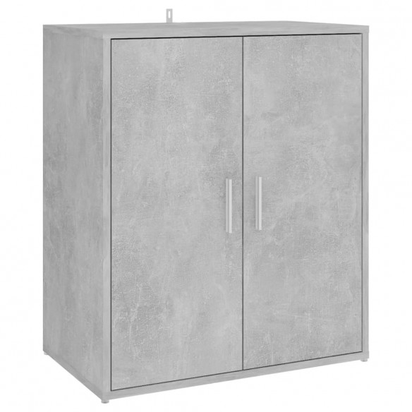 Armoire à chaussures Gris béton 60x35x70 cm Aggloméré