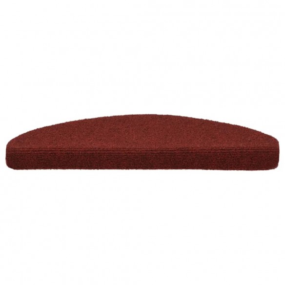 Tapis autoadhésifs de marches 5 pcs Rouge 65x21x4 cm Aiguilleté